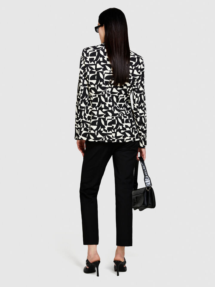 Cigarette trousers - women's skinny fit trousers - Black | Sisley image number 3